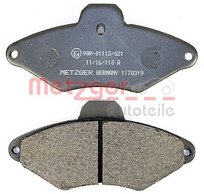 METZGER 1170319 Bremsbelagsatz, Scheibenbremse